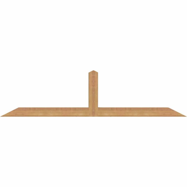 Ekena Millwork Portland Smooth Timber Gable Bracket, Western Red Cedar, 72"W x 18"H x 3 1/2"D x 3 1/2"F, 6/12 Pitch GBW072X18X0404POR00SWR - main